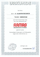 Schulung flamro Brandschutz-Systeme